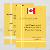 Invitation Réunion professionnelle internationale (Devant / Derrière)