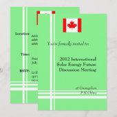 Invitation Réunion professionnelle internationale (Devant / Derrière)