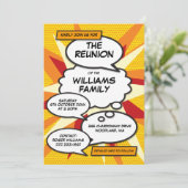 Invitation Réunion, Réunion de famille, Dessin de fête (Debout devant)