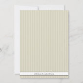 Invitation Réunion scolaire formelle élégante (Dos)