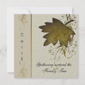 Invitation Réunion vintage de la famille Maple Leaf (Devant)