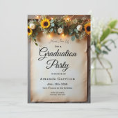 Invitation Réunions rustiques de l'heure dorée (Debout devant)