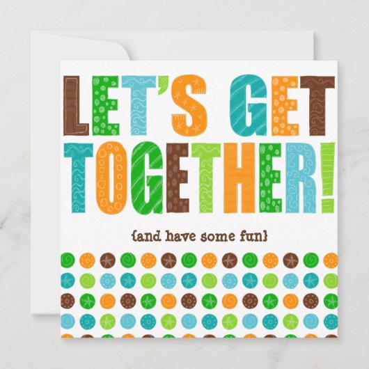 Invitation Réunissons-nous ! (Devant)