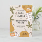 Invitation Réunissons-nous pour la fête de Thanksgiving Potlu (Debout devant)