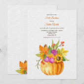 Invitation Réunissons-nous pour l'automne (Devant / Derrière)