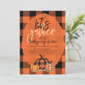 Invitation Réunissons-nous pour le dîner d’action de grâces R (Debout devant)