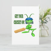 Invitation Réussissez votre cricket (Debout devant)