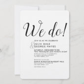 Invitation Revallyna Script Simple WDO Minimalist Mariage I (Devant)
