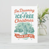 Invitation Rêvant d'un Noël sans GLACE (Debout devant)