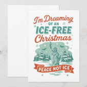 Invitation Rêvant d'un Noël sans GLACE (Devant / Derrière)