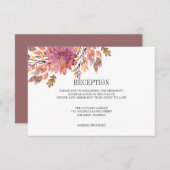 Invitation Rêve d'automne | Enceinte de RÉCEPTION de mariage (Devant / Derrière)