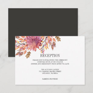 Invitation Rêve d'Automne   Enclosure de mariage RÉCEPTION