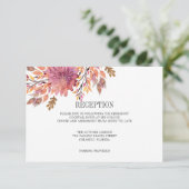 Invitation Rêve d'automne | Enclosure de mariage RÉCEPTION (Debout devant)