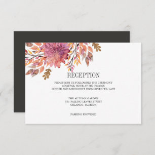 Invitation Rêve d'automne   RÉCEPTION DU boîtier Mariage