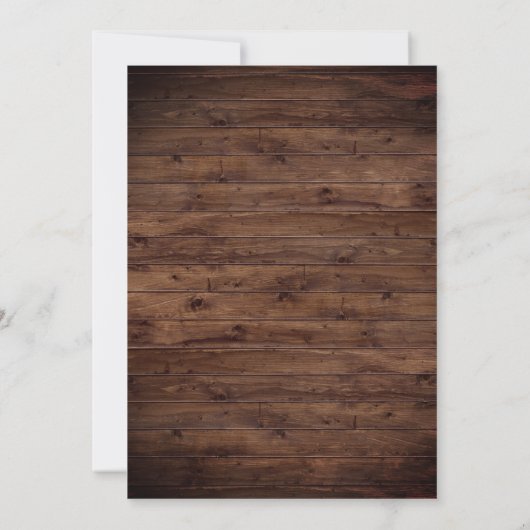 Invitation Rêve d'automne : Rustique Automne Fleurs d'automne (Dos)