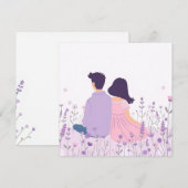 Invitation Rêve de lavande (Devant / Derrière)