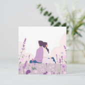 Invitation Rêve de lavande (Debout devant)