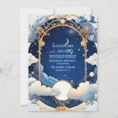 Invitation Rêve de nuit de milieu d'été céleste de mariage (Devant)