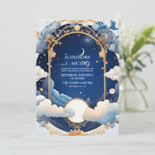 Invitation Rêve de nuit de milieu d'été céleste de mariage (Debout devant)