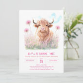 Invitation Rêve de vache des Highlands (Debout devant)