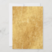 Invitation Rêve enchanté : Blush Gold Magical Floral Mariage (Dos)