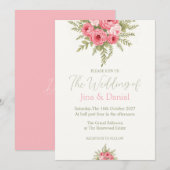 Invitation Rêve Fuchsia (Devant / Derrière)