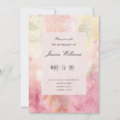 Invitation Rêve Romantique Fleurir Retraite (Devant)