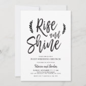 Invitation Réveil et Brillance | Brunch d'après-mariage (Devant)