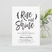 Invitation Réveil et Brillance | Brunch d'après-mariage (Debout devant)