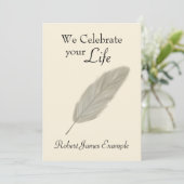 Invitation Réveil personnalisable / Mémorial / Funérailles (S (Debout devant)