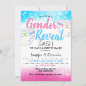 Invitation Réveillez-vous par sexe et douche à couches (Devant)