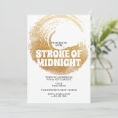 Invitation Réveillon de la Saint-Sylvestre Black Gold Soirée (Debout devant)