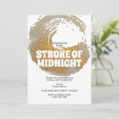 Invitation Réveillon de la Saint-Sylvestre en Or Noir Soirée (Debout devant)