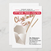 Invitation Réveillon de Noël alternatif (Devant / Derrière)