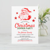 Invitation Réveillon de Noël avec le Père Noël (Debout devant)