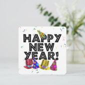 Invitation Réveillon du Nouvel An (Debout devant)