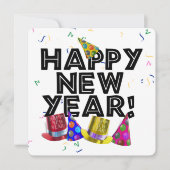 Invitation Réveillon du Nouvel An (Devant)