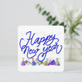 Invitation Réveillon du Nouvel An (Debout devant)