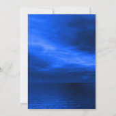 Invitation Réveillon du Nouvel An Blue Gold (Dos)