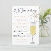 Invitation Réveillon du Nouvel An Tis the Season Holiday (Debout devant)