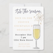 Invitation Réveillon du Nouvel An Tis the Season Holiday (Devant)