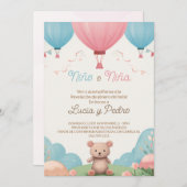 Invitation Revelación de Genero - Révélation espagnole sur le (Devant / Derrière)