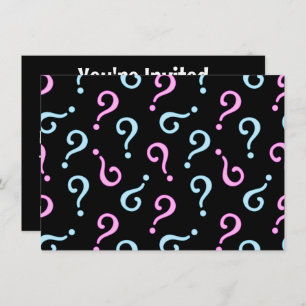 Invitation Révélation de bébé rose ou bleu