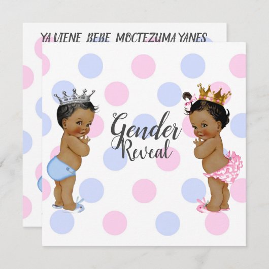 Invitation Révélation de genre (Devant / Derrière)