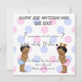 Invitation Révélation de genre (Dos)