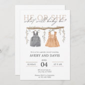 Invitation Révélation de genre (Devant / Derrière)