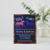 Invitation Révélation De Genre À L'Ouest De Filly Ou Colt (Debout devant)