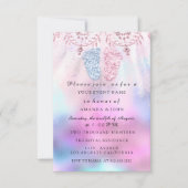 Invitation Révélation de genre Baby shower Pieds fille garçon (Devant)