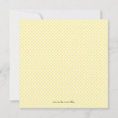 Invitation Révélation de genre Chic Jaune et Papillon Vert (Dos)