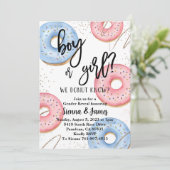 Invitation Révélation De Genre De Donut, Nous Ne Savons Pas, (Debout devant)